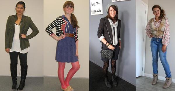 Young Fashion Stylist Finalists (L-R) Tehya Reardon, Amy Calder, Jacqui Graham and Hope McConnell